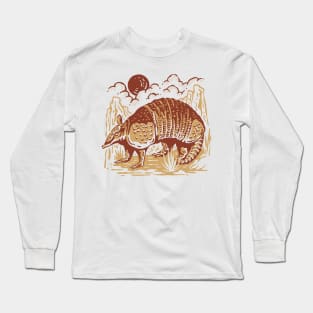 Armadillo Illustration Long Sleeve T-Shirt